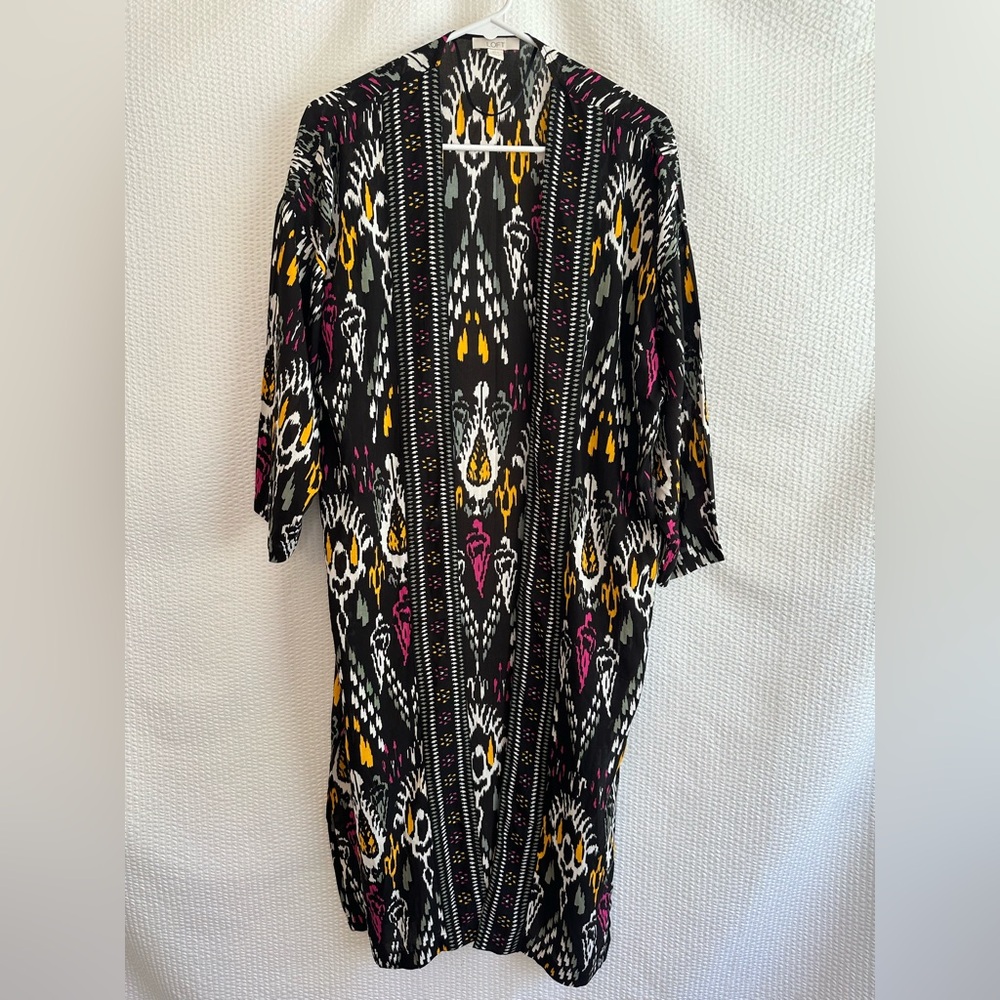 LOFT Black Yellow White Pink Swim Cover Up Size: XS / Small